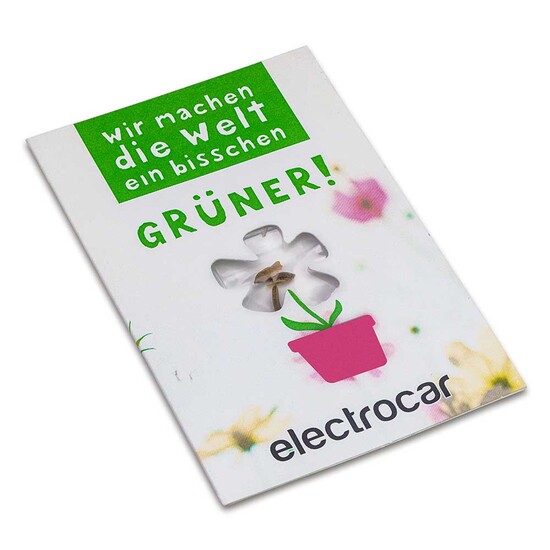 Samen-Karte-Mini Blume - Persicher Klee