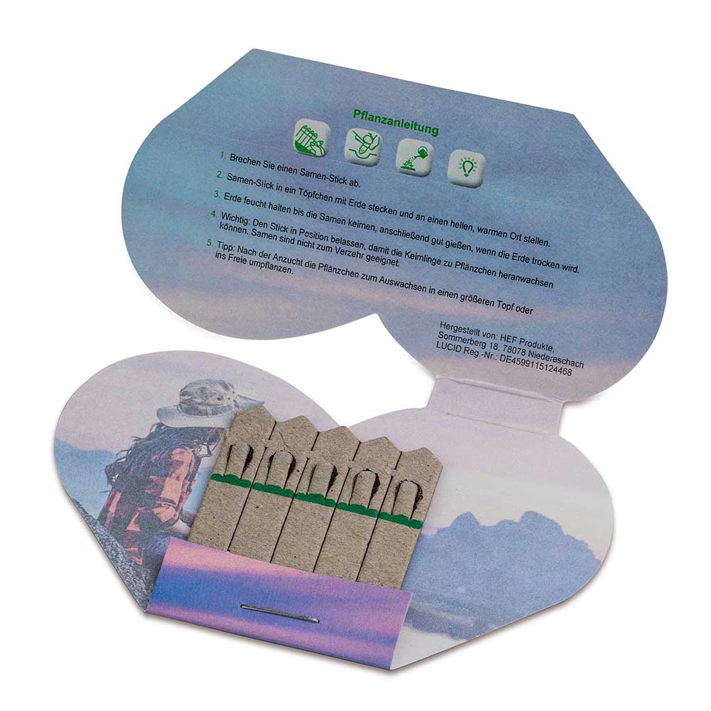 Samen-Stick - Herz - Kräutermischung
