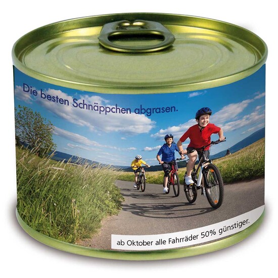 Natur-Konserve mit Samen - Vergissmeinnicht