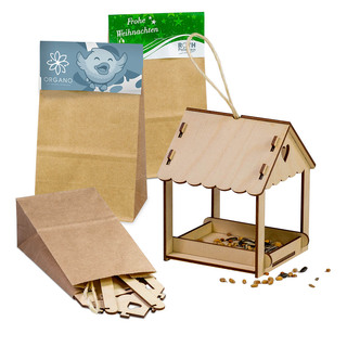 Vogelhäuschen - Weihnachten - ohne Lasergravur