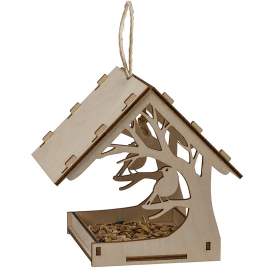 Vogelvilla - Weihnachten - mit Lasergravur