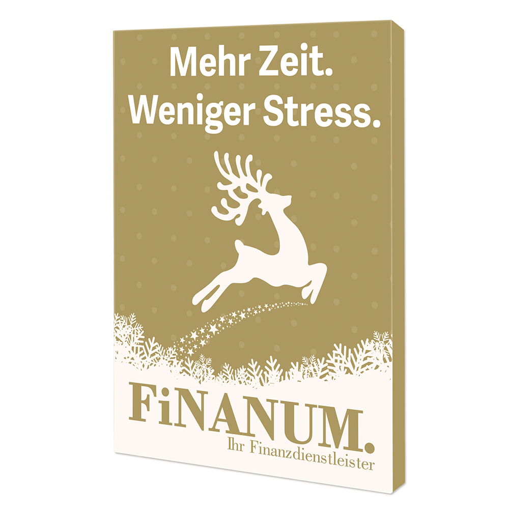 Backförmchen mit Rezeptblock Komet - in weihnachtlicher Mappe (individuell 4-c)