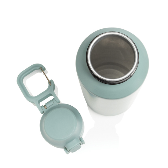 Via RCS Re-Steel Sportflasche mit Verschluss, 600ml