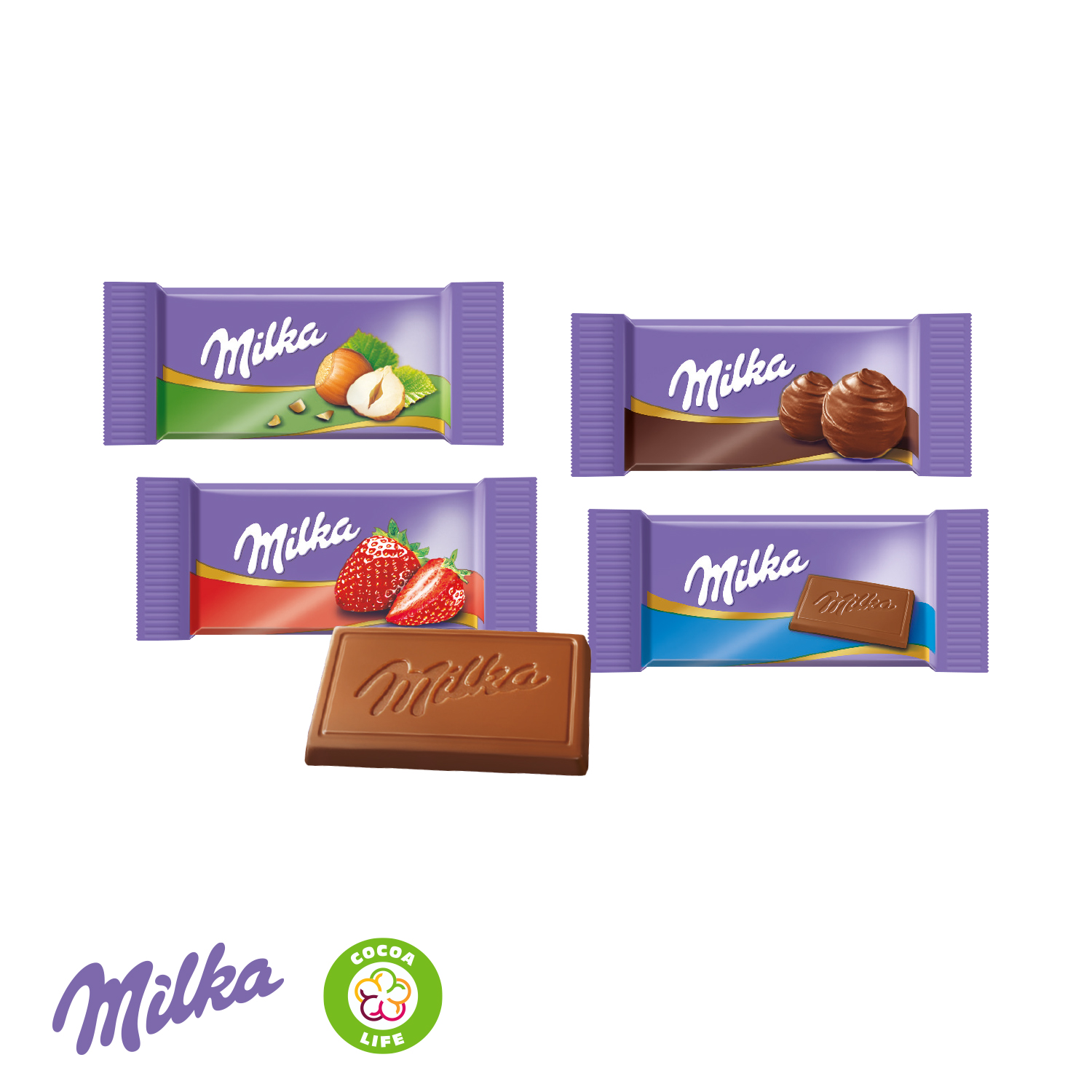 Tisch-Adventskalender mit Milka Schokolade Mix