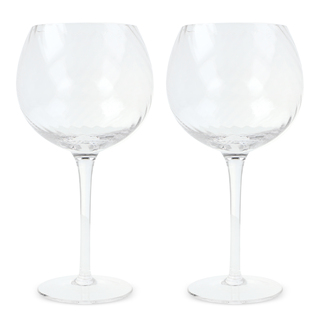 Byon Opacity 2er-Set Weingläser mit stilvollem Glasmuster 470ml