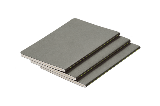 Notizbuch Booklets grey A6