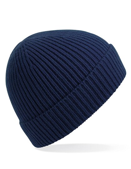 Engineered Knit Ribbed Beanie
