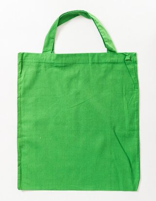 Baumwolltasche, kurze Henkel
