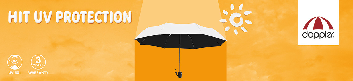HIT UV PROTECTION die6 werbeartikel doppler schirm